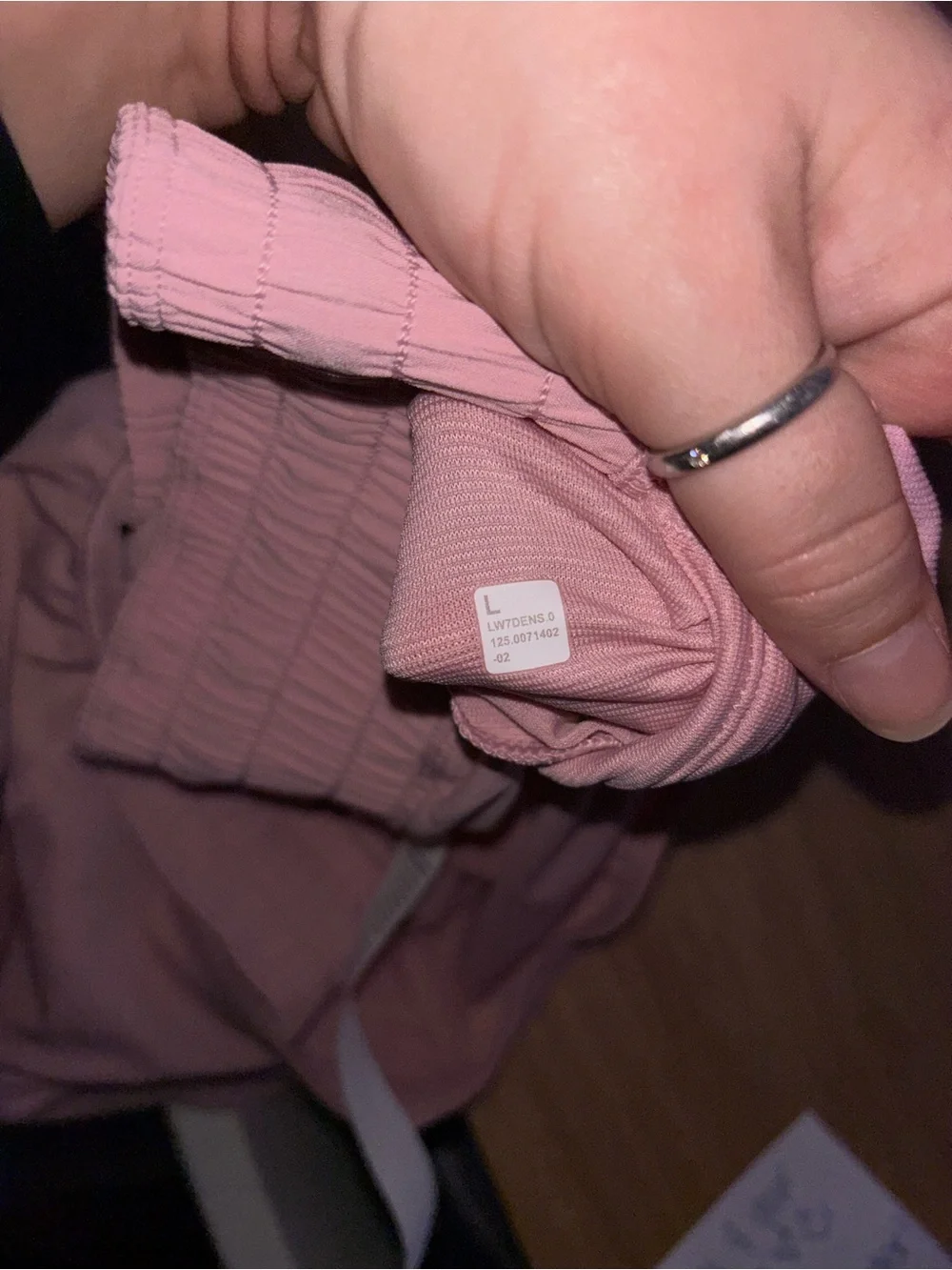 lululemon athletica Light Pink Smocked Waist Athletic Shorts